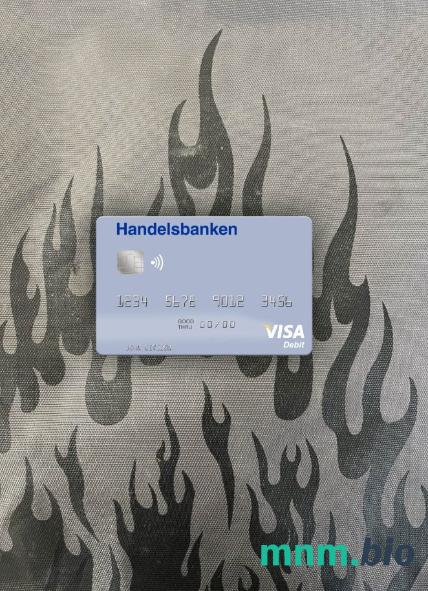 Norway Handelsbanken visa obciążyć card wygląd fotograficzny skan PSD + zdjęcie